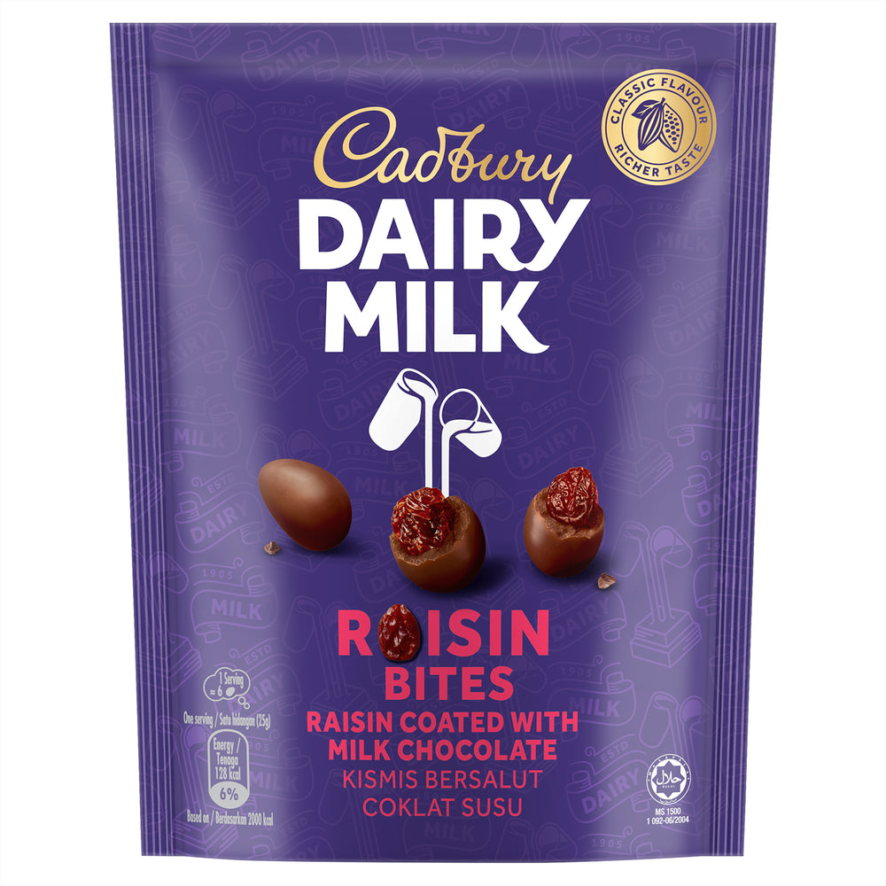 Cadbury Dairy Milk Raisin Bites 50g