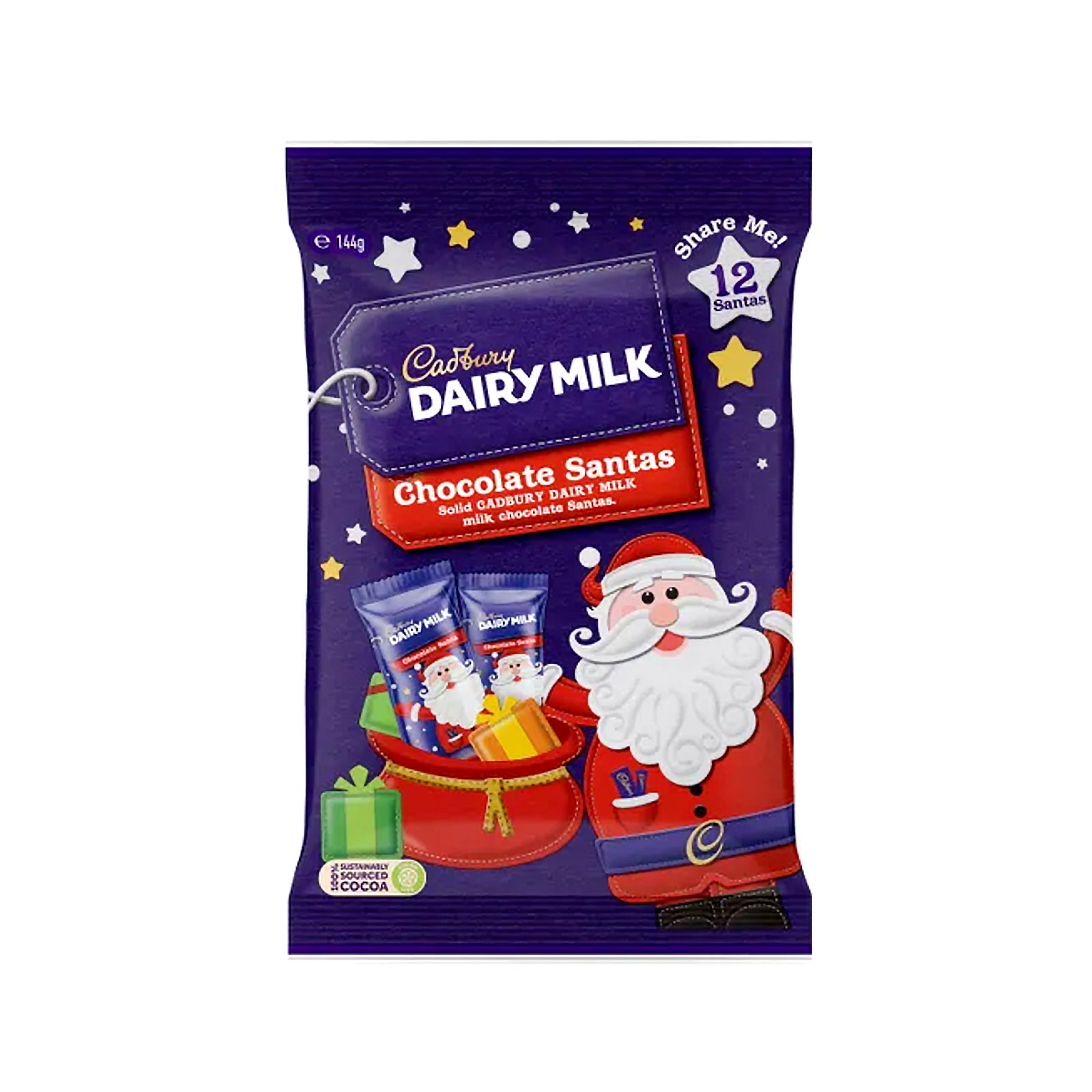 Cadbury Dairy Milk Chocolate Santa Sharepack 144g