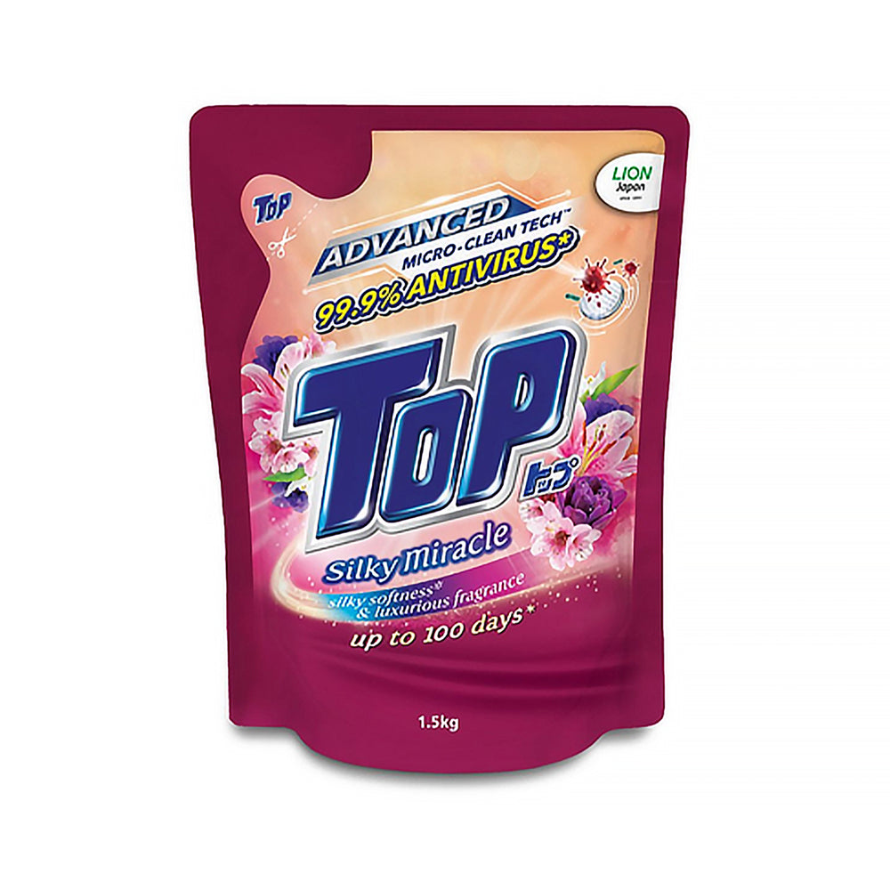 Top Silky Miracle Liquid Detergent Refill 1.5kg