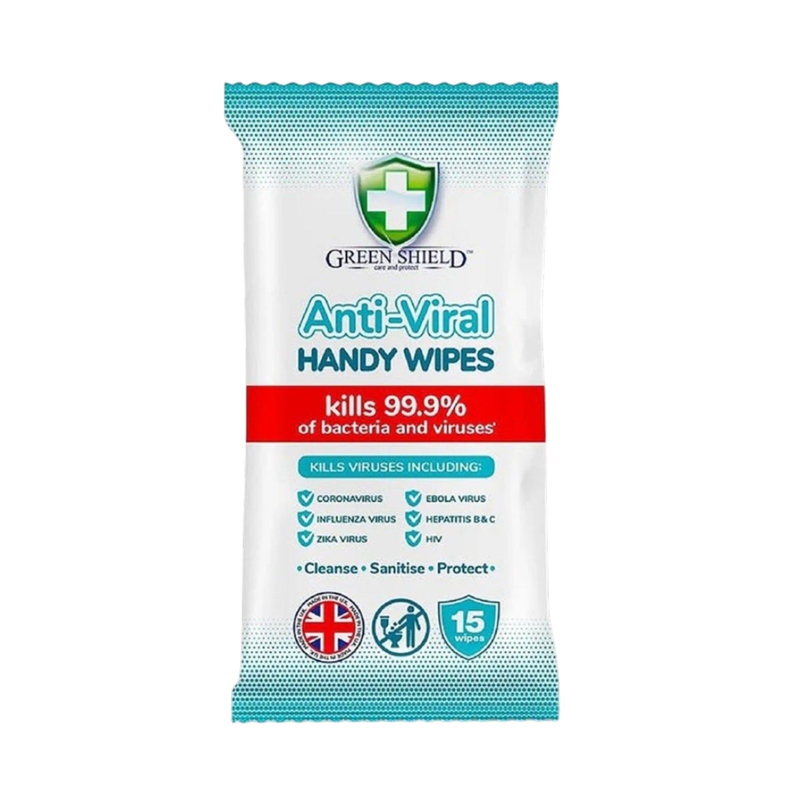 Green Shield Anti Viral Wipes 1pack