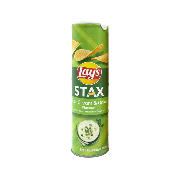 Lays Stax Sour Cream and Onion Potato Chips 135g