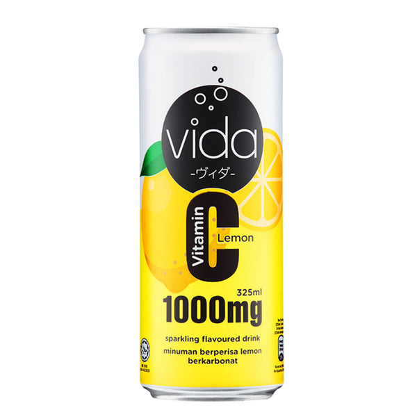 Vida C Lemon Sparkling Flavoured Drink 325ml