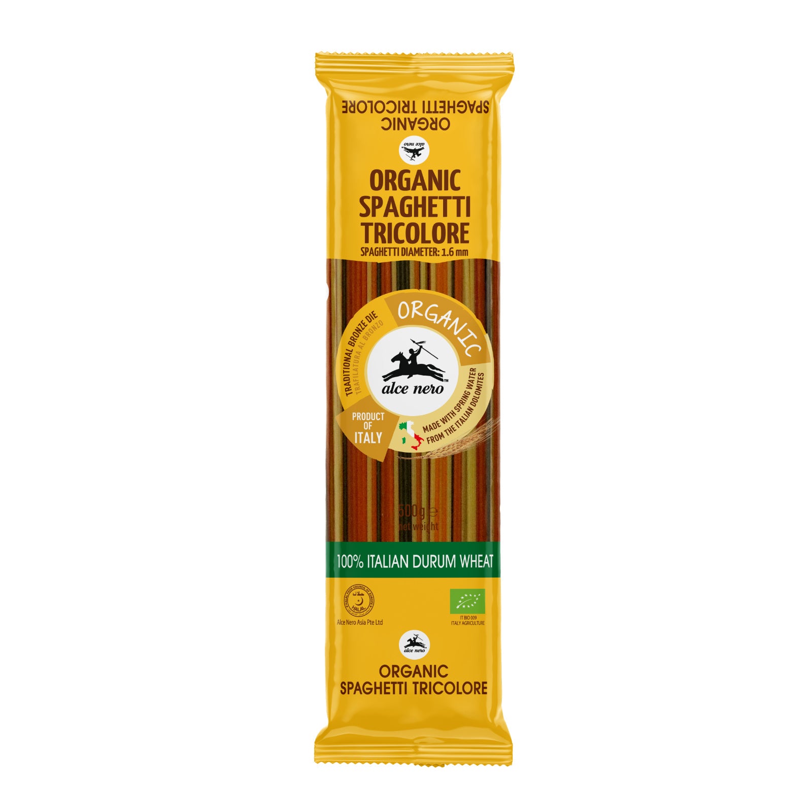 Alce Nero Org Spaghetti Tricolore 500g