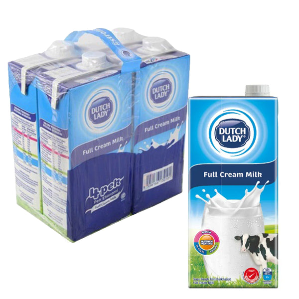 Dutch Lady UHT Full Cream Milk 1L x 4