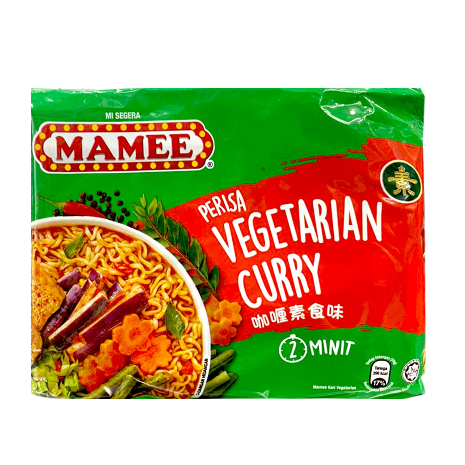 Mamee Premium Vegetarian Curry 76g x 5