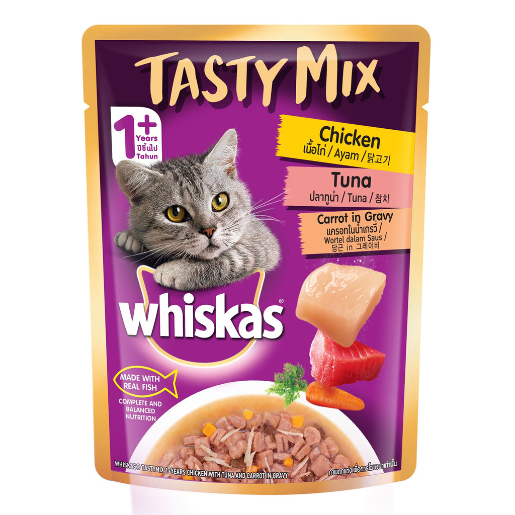 Whiskas Chicken Tuna Carrot In Gravy 70g