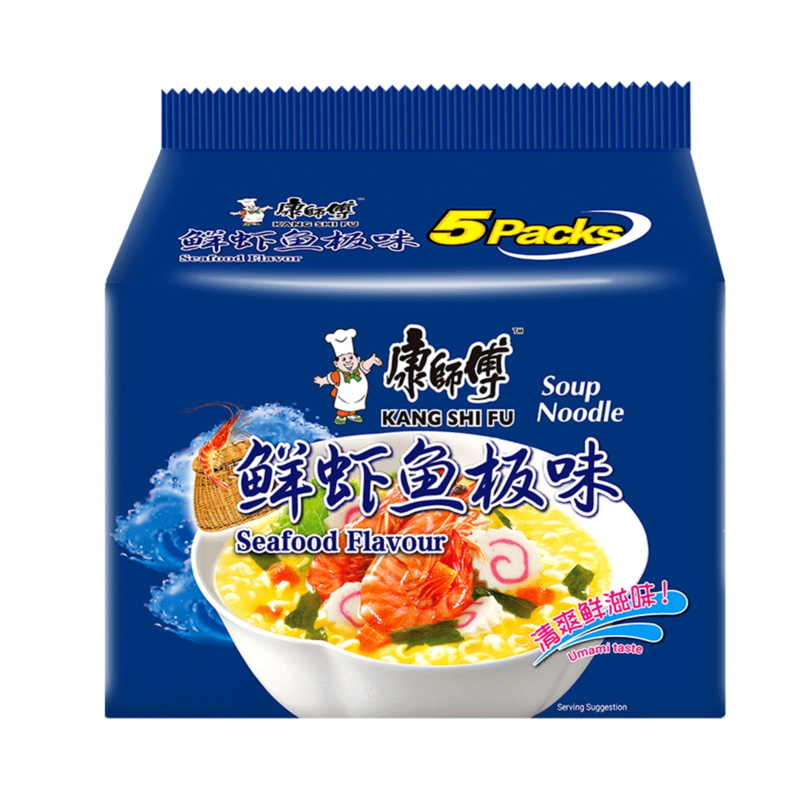 Kang Shi Instant Noodle Bag Spicy Fish Cake Flavor 106g x 5