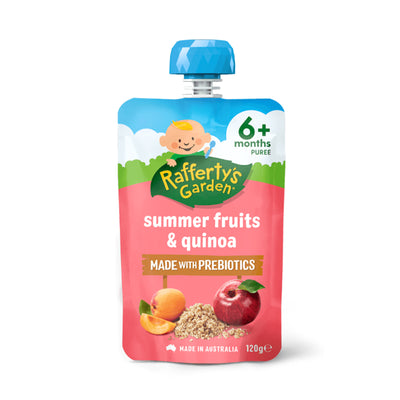 Raffertys Garden Summer Fruits and Quinoa Baby Food Puree 120g