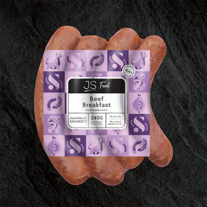 JS Meats Beef Breakfast Sausage 4pcs/pack