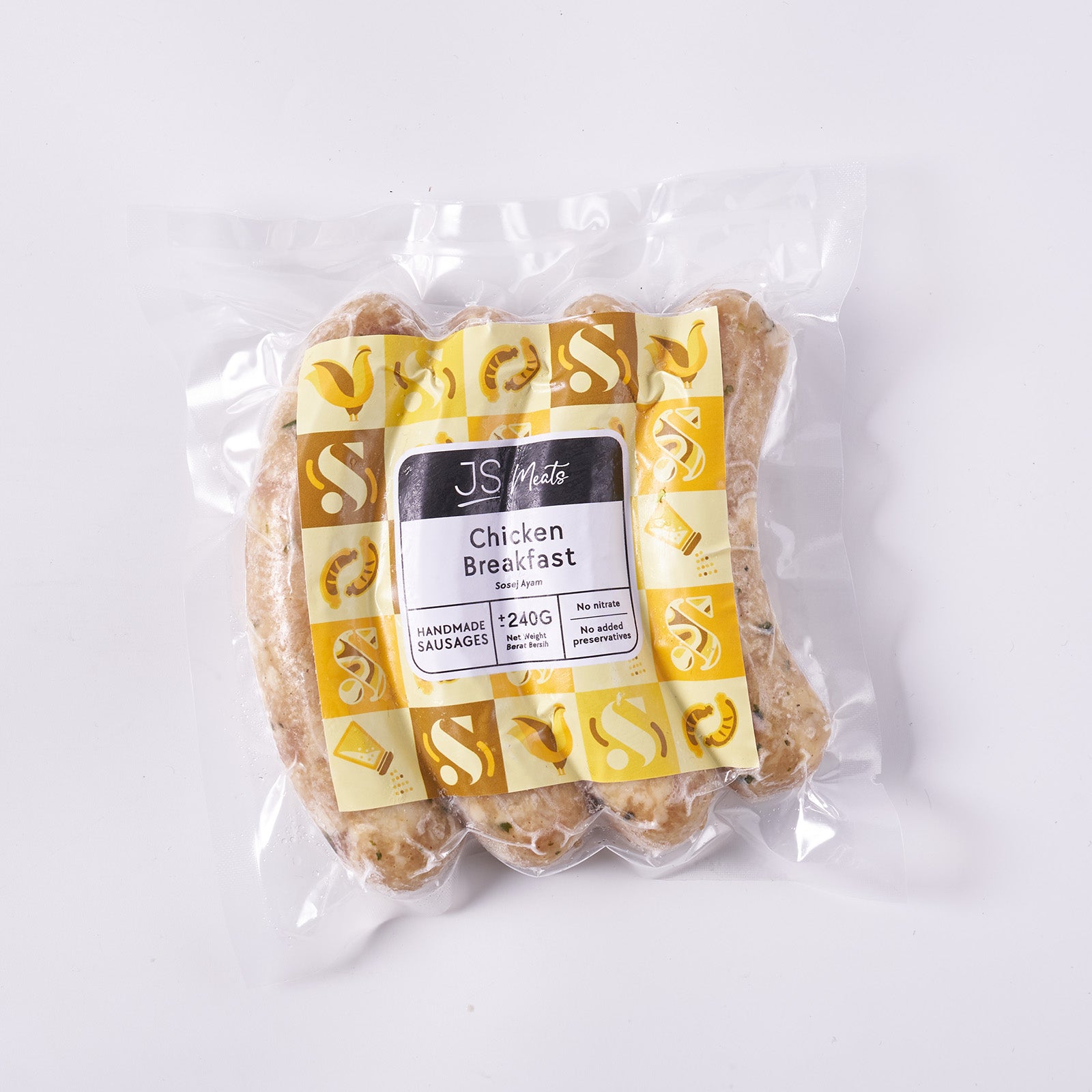 JS Meats Chicken Breakfast Sausage 4pcs/pack