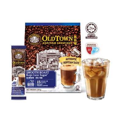 Old Town Kopitiam Smooth Roast Less Sugar 22.6g x 15