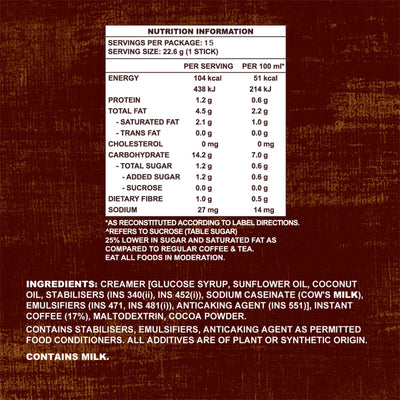 Old Town Kopitiam Smooth Roast Less Sugar 22.6g x 15