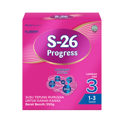 S-26 Step 3 Progress Children Formula Milk Powder 550g