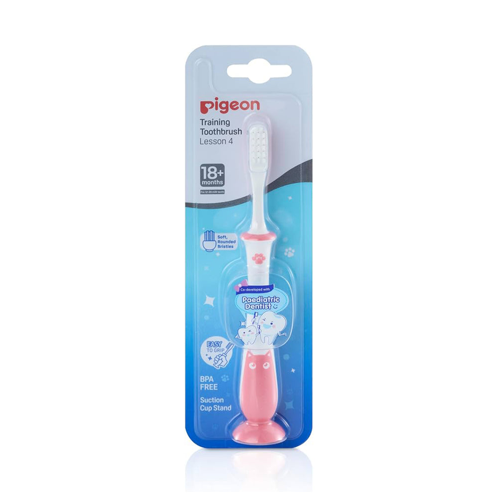 Pigeon Training Toothbrush Lesson 4 Pink 1unit