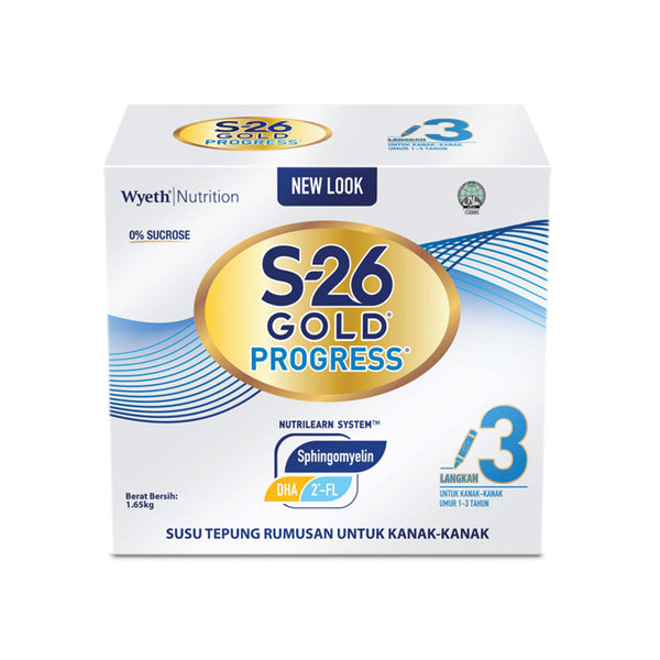 Wyeth S-26 Gold Progress Step 3 Growing Up Milk Powder 1.65kg