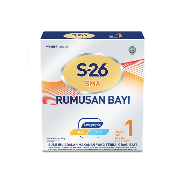 S-26 SMA Step 1 Infant Formula Milk 550g
