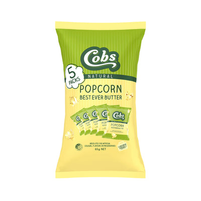 Cobs Natural Best Ever Butter Popcorn Multipack 1pack