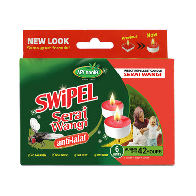 Swipel Lilin Serai Wangi 6 pcs/pack