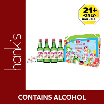 Jinro Peach Soju Gift Pack 360ml x 4