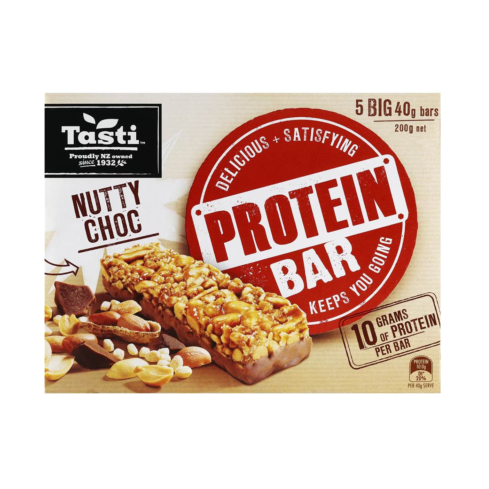 Tasti Protein Bars Nutty Chocolate 200g