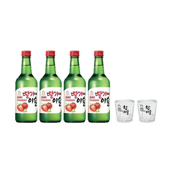 Jinro Strawberry Giftpack 360ml x 4