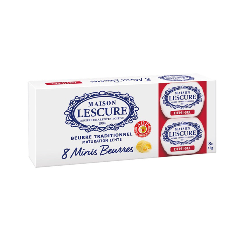 Lescure Mini Unsalted Butter 15g x 8