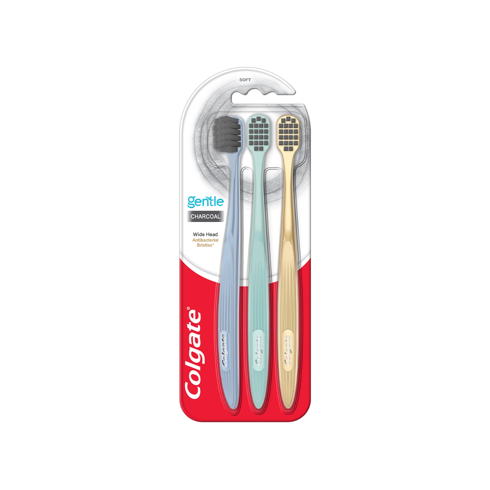 Colgate Gentle Charcoal Toothbrush 3pcs/pack
