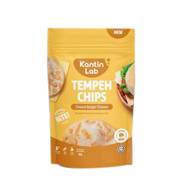 Kantin Lab Cheese Burger Flavoured Tempeh Chip 100g