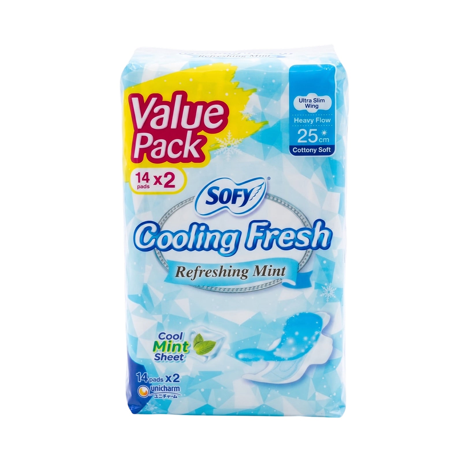 Sofy Cooling Fresh Day 25cm 14pcs x 2