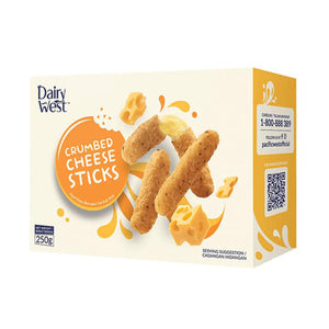 Dairy West Crumbed Cheese Sticks 250g