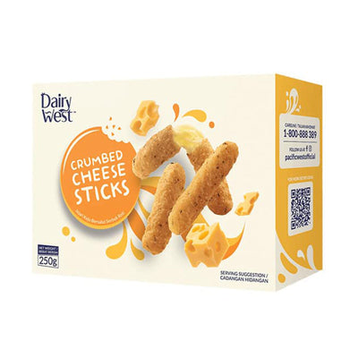 Dairy West Crumbed Cheese Sticks 250g