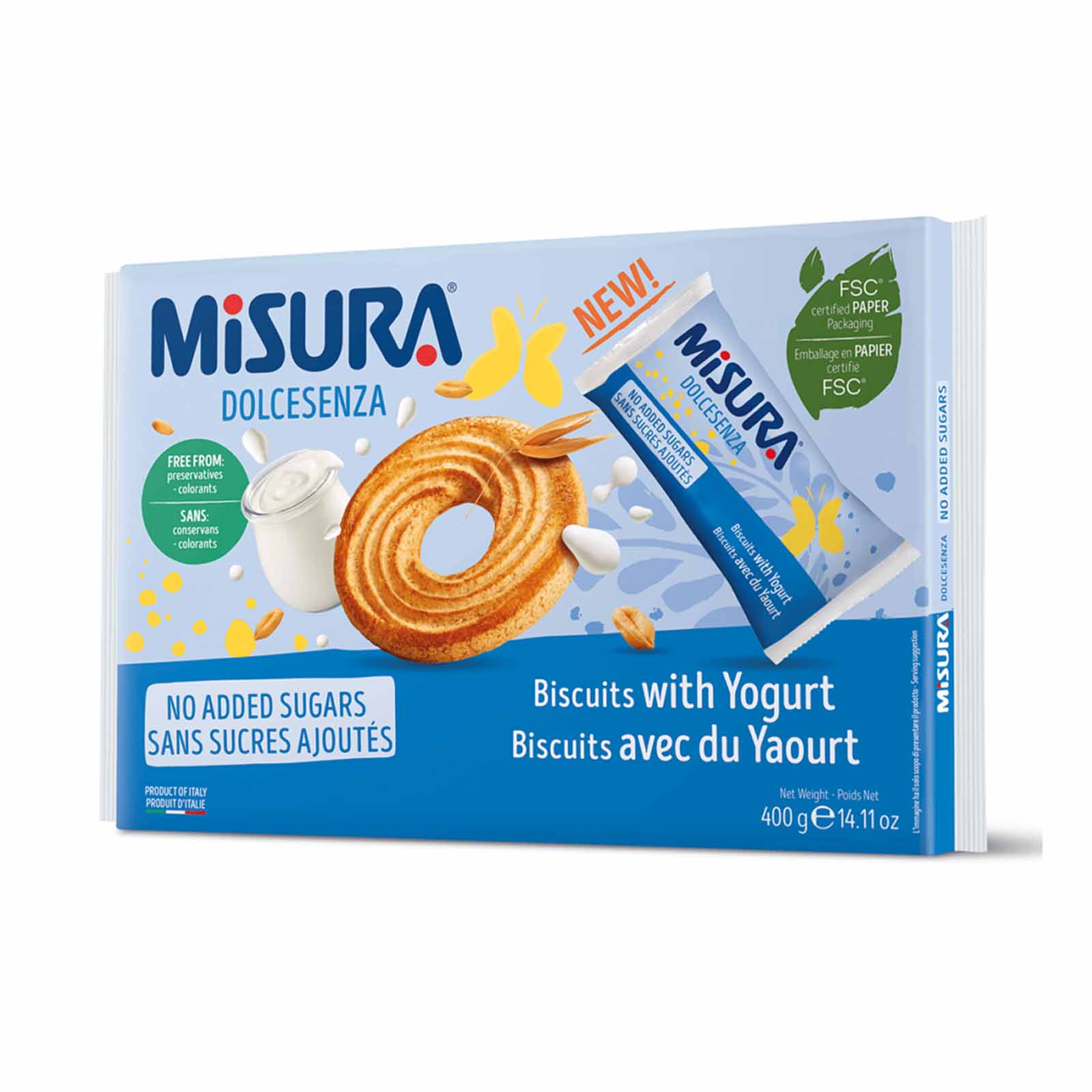 Misura Dolcesenza Biscuits with Yogurt 400g