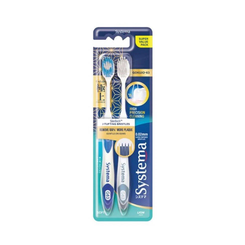 Systema Gokujo 63 Toothbrush 2pcs/pack