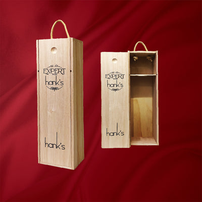 Hank's Single Bottle Wooden Box