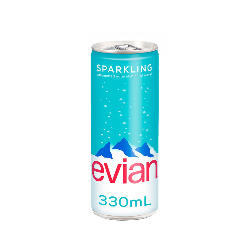 Evian Sparkling Natural Mineral Water (Can) 330ml