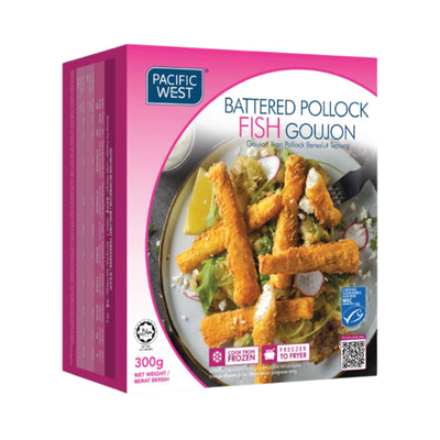 Pacific West Battered Pollock Fish Goujon 300g