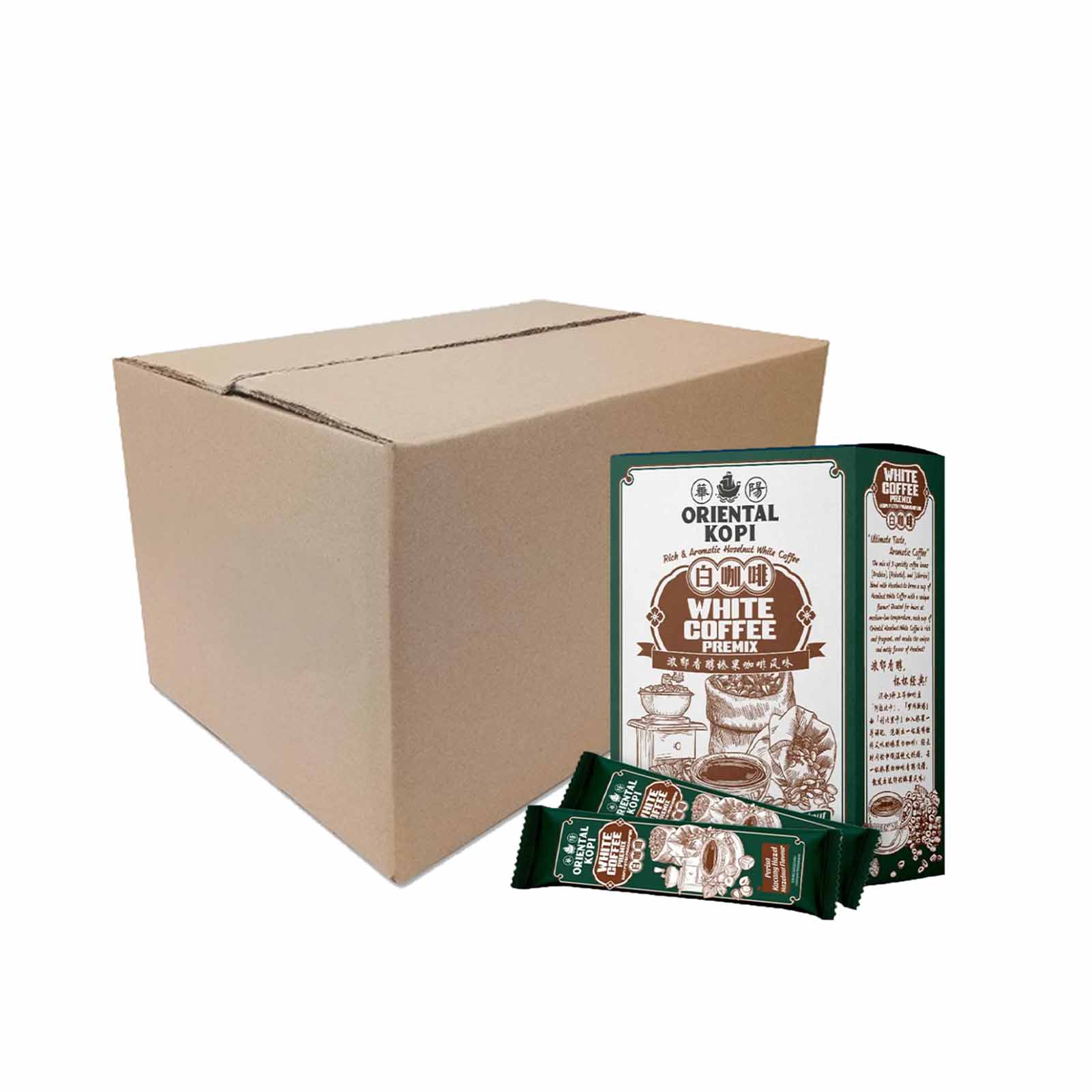 Oriental Hazelnut Instant White Coffee 40g x 10