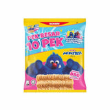 Mamee Monster Noodle Snacks BBQ Flavour Family Pack 20g x 10