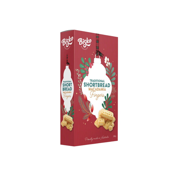 Bisko Bakehouse Traditional Shortbread Macadmia Fingers 150g