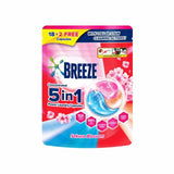 Breeze 5 in 1 Laundry Capsules Sakura Blossom (Pouch) 210g x 18