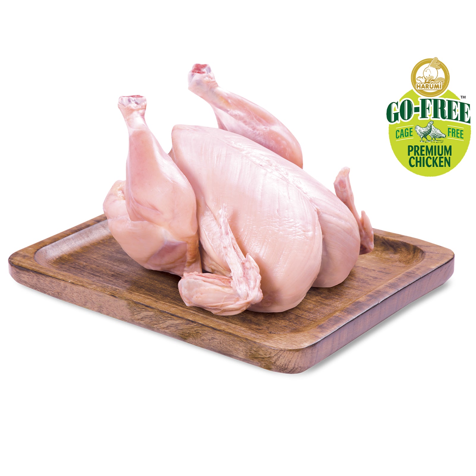 HARUMI GOFREE SKINLESS WHOLE CHICKEN E-BAG 1.2KG