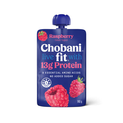 Chobani Fit Raspberry Yogurt Pouch 150g