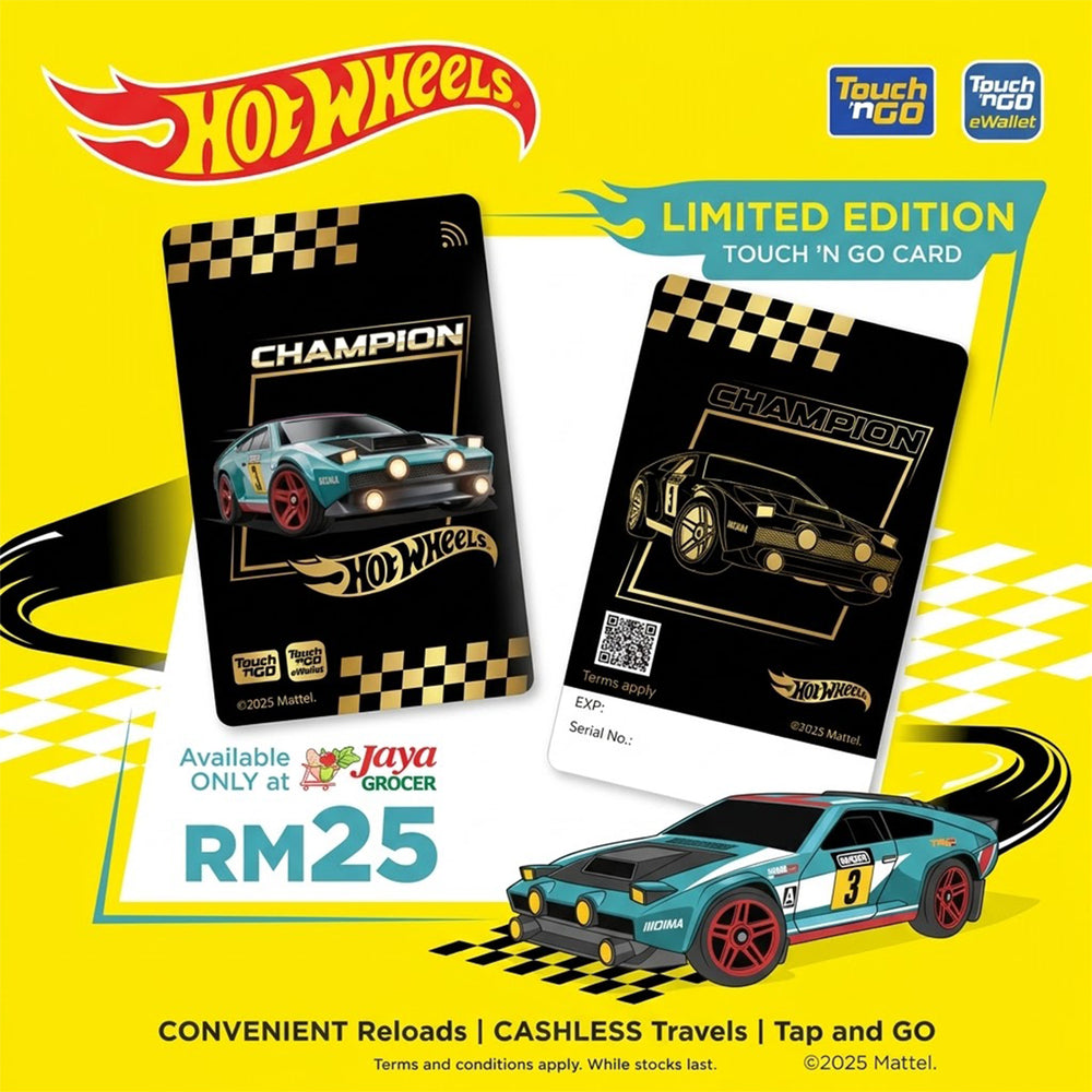 Touch N Go Card (Hot Wheels Black Car Edition) 1unit