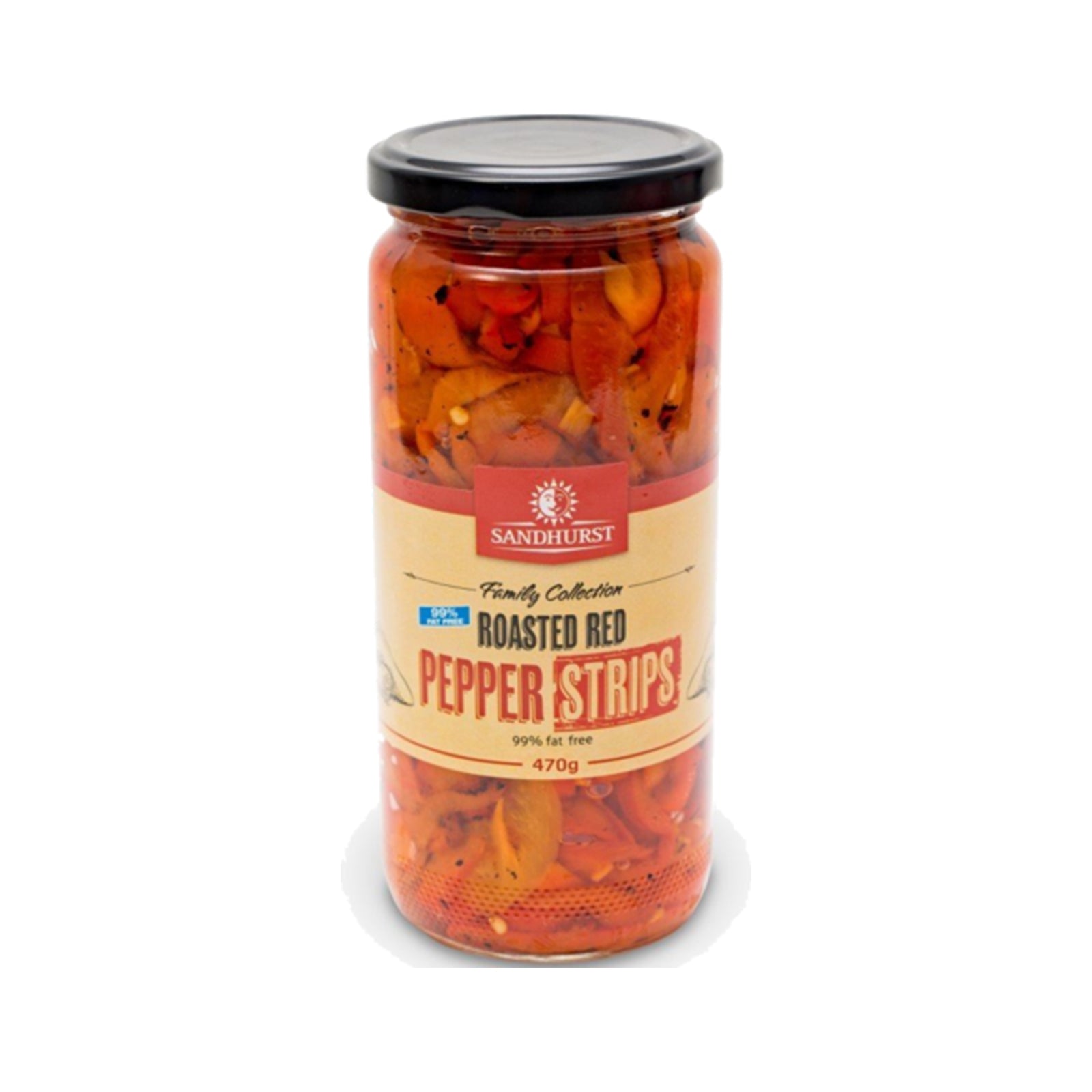 Sandhurst Antipasto Red Pepper Strips 470g