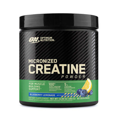 Optimum Nutrition Micronized Creatine Blue Raspberry Lemonade Powder 360g