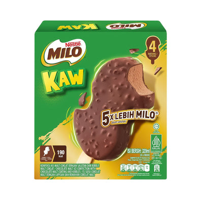 Nestle Milo Kaw Ice Cream Sticks Multipack 80ml x 4