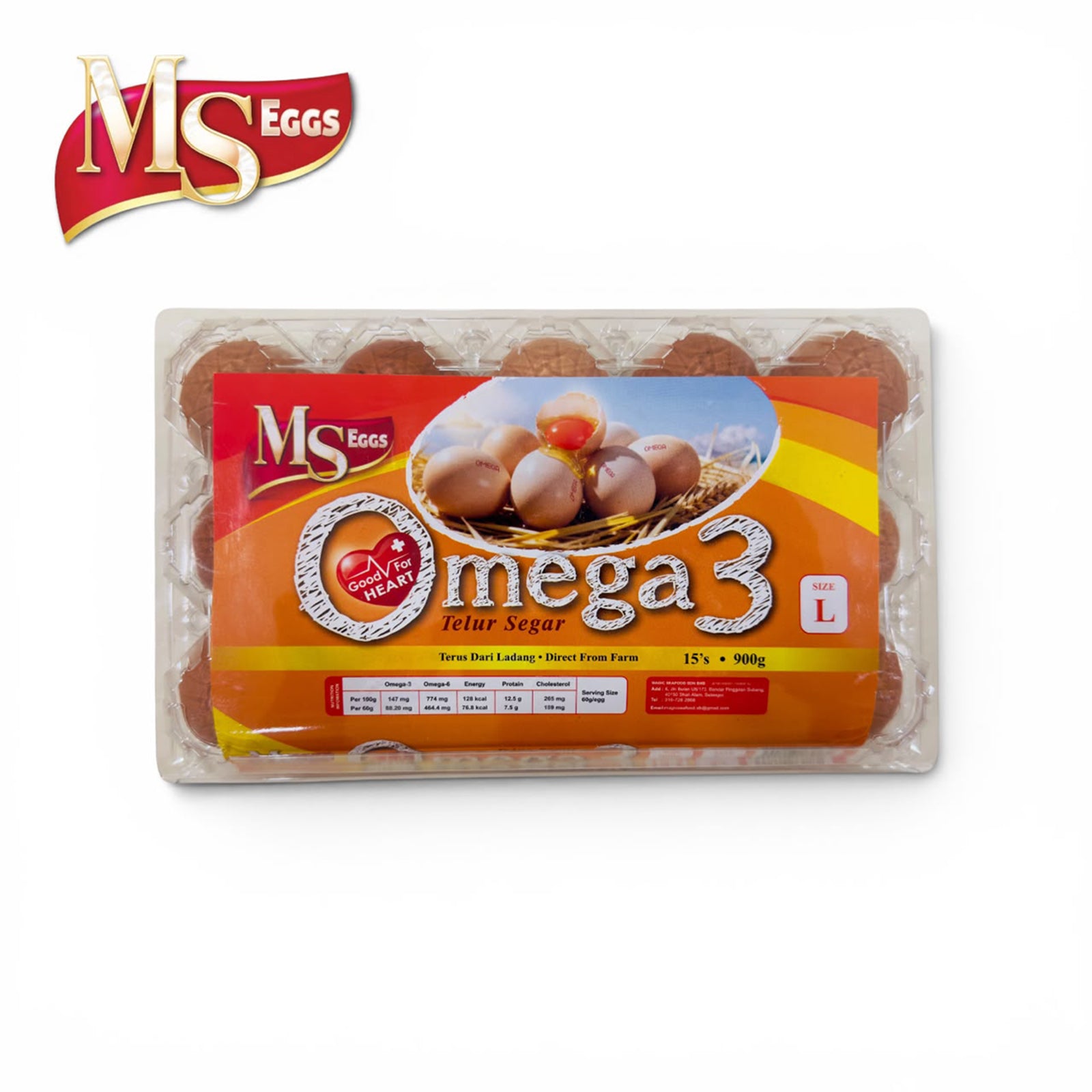 Magic Seafood Omega 3 Eggs (Large) 15pcs/pack