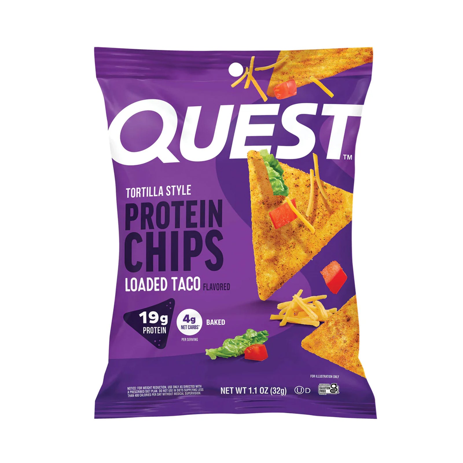 Quest Tortilla Loaded Taco Chips 32g