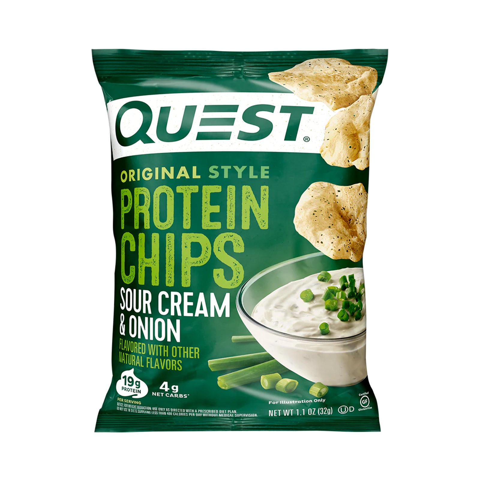 Quest Sour Cream Protein Chips 32g