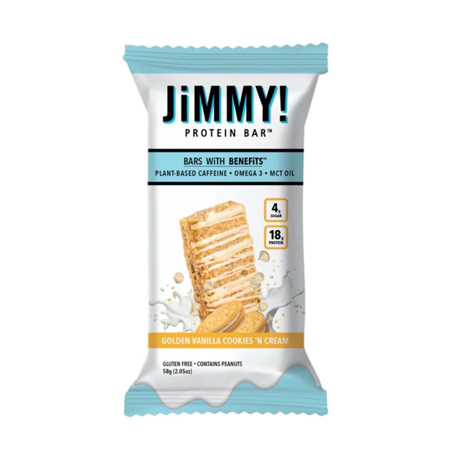 JimmyBar! High Protein Bar Golden Vanilla Crunch 58g